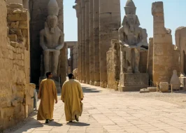 egypt walking among the ruins